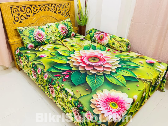 Primium quality 3D Bedsheet Four Piece Set